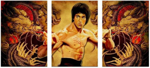 3x Obraz Na Ścianę Little Dragon Bruce Lee 20x30