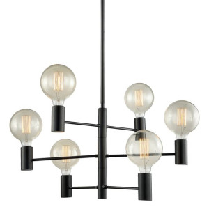 Veva Czarna Lampa Wisząca Mdm3339/6 Bk Italux