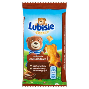 Lubisie Ciastko biszkoptowe z nadzieniem czekoladowym 30 g