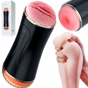 Masturbator Cipka i Anal Podwójny 7 wibracji