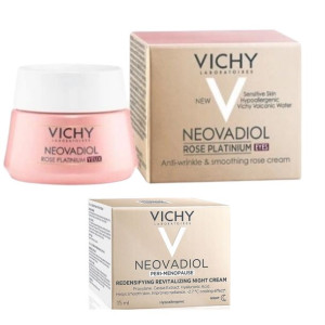 VICHY NEOVADIOL ROSE PLATINIUM Krem p/oczy  + krem na noc GRATIS