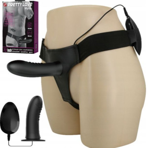 STRAP-ON SZTUCZNY PENIS wibracje sex DILDO