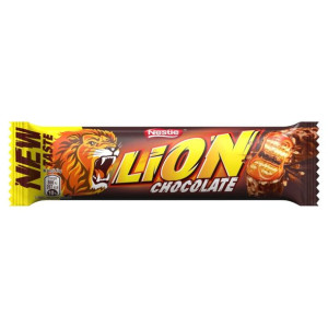 Lion wafel z karmelem i płatkami pszennymi oblany mleczną czekoladą 42 g
