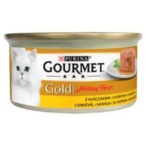 Gourmet Gold Melting Heart Karma Dla Kotów Z Kurczakiem 85 G