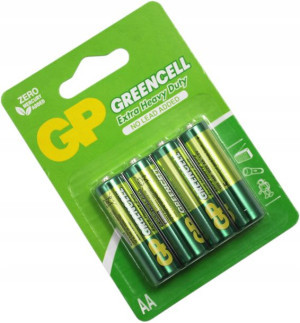 Bateria Gp R6 Greencell 1,5v Typ Aa 4szt Blister