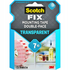 Tasma Dwustronna Montazowa SCOTCH PRZEZROCZYSTA 5M