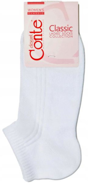 Skarpetki Damskie Stopki Conte Clasic R38-39 Biale