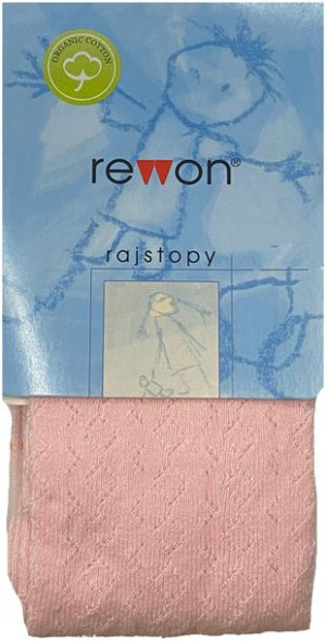 Rajstopy Dziewczece Rewon Aloe Azur 128/134 Rozowe