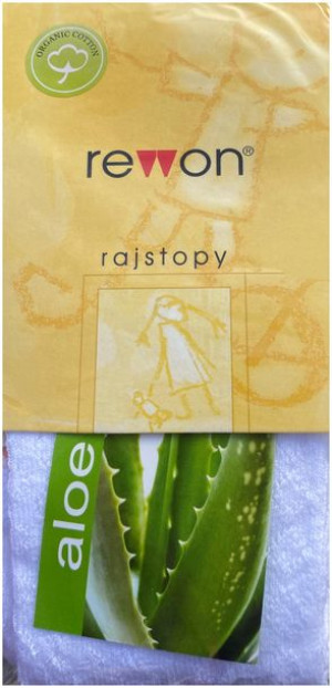Rajstopy Dziewczece Rewon Aloe Azur 116/122 Biale