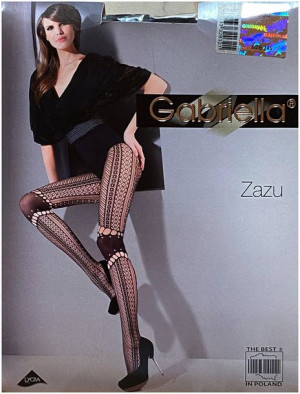 Zazu Rajstopy Wzory Siateczka Gabriella R 1/2 Nero