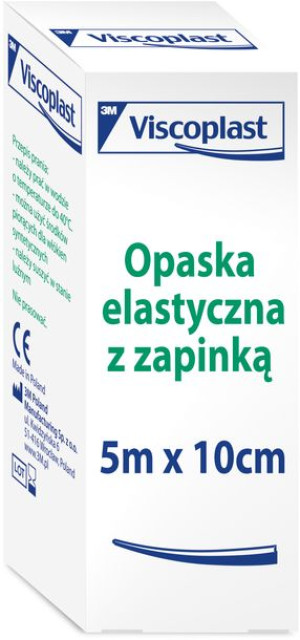 VISCOPLAST Opaska Elastyczna z Zapinką 5m x 10cm