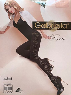 Rosa Rajstopy Wzory Gabriella 60 Den R2 Nero