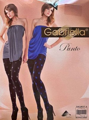 Punto Rajstopy Wzory Gabriella 60den R3 Cobal/nero