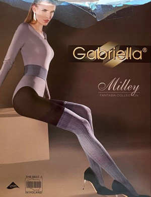 Milley Rajstopy Wzory Gabriella 40 Den R3 Grafit