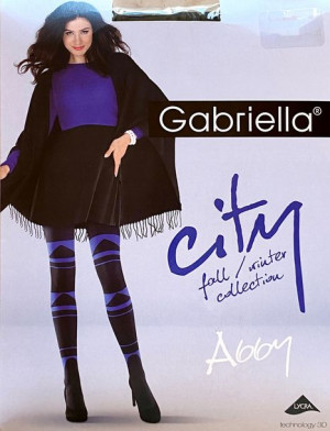 Abby Rajstopy Wzory Gabriella 60 Den R3 Nero-green