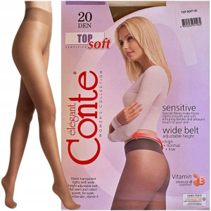 Rajstopy Damskie Conte 20 Den Top Soft R2 Natural