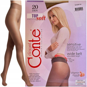 Rajstopy Damskie Conte 20 Den Top Soft R2 Bez