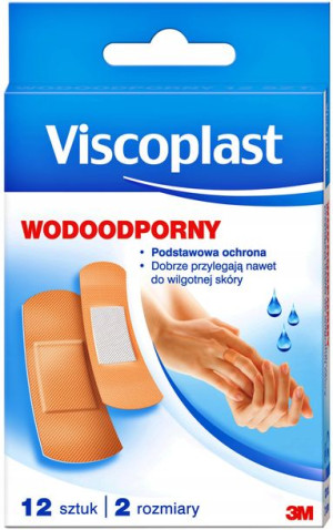 Viscoplast Plastry Zestaw Wodoodporny 12 sztuk