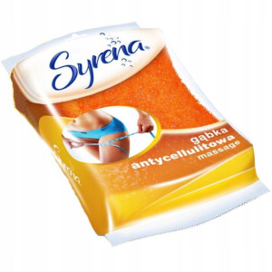 Gąbka SYRENA szorstka ANTYCELLULITOWA do masazu 3M