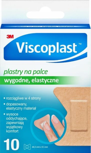 VISCOPLAST Plastry na PALCE 44,5 X 51 mm - 10 szt