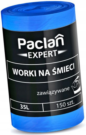Worki na Smieci PACLAN EXPERT z uszami 35L 150 szt
