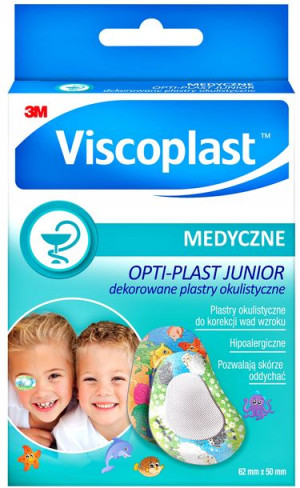Plastry Na Oko Viscoplast Optiplast Dekorowane Jun
