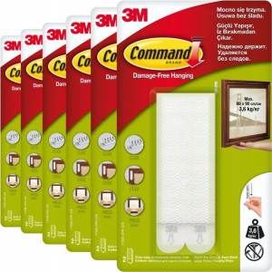 Command 3m Rzepy Do Ramek Duże 6 Opakowań Po 2 Kpl