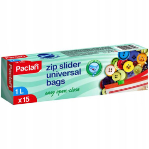 Paclan Woreczki Z Suwakiem 1l - 15 Szt