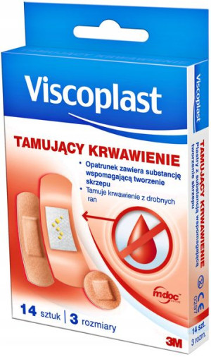 Viscoplast Plastry Tamujący Krwawienie Zestaw 14sz