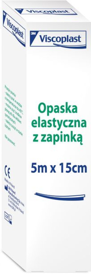 VISCOPLAST Opaska elastyczna z zapinką 5m x 15cm