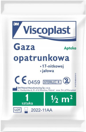Viscoplast Jałowa Gaza Opatrunkowa 0.5 M