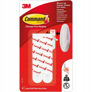 Command 3m Paski Mocujące Duże 6szt 17023