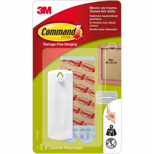 Command 3m Haczyk Do Ramek Obrazów 1,8 Kg 17040