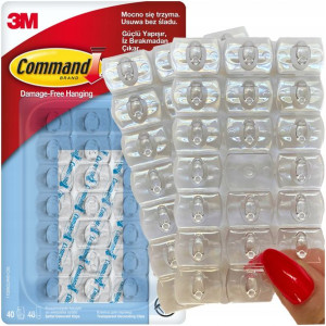 Command 3m Przeźroczyste 40szt Dekoracje 17026