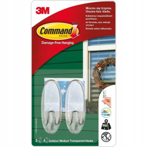 Command 3m Outdoor Haczyki Średnie 2szt 0,9k 17091