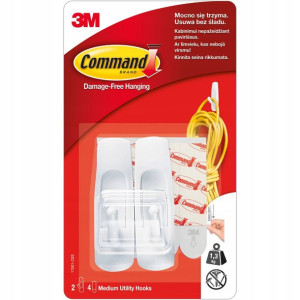 Command 3m Haczyki Średnie 2 Szt 1,3 Kg 17001