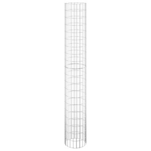 Okrągła donica gabionowa, podniesiona, stal, Ø30x200 cm