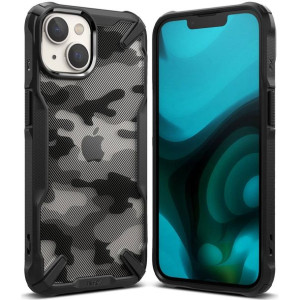 Ringke Fusion X Design etui pancerny pokrowiec z ramką iPhone 14 czarny Cam