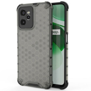 Honeycomb etui pancerny pokrowiec z żelową ramką Realme C35 czarny