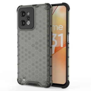 Honeycomb etui pancerny pokrowiec z żelową ramką Realme C31 czarny
