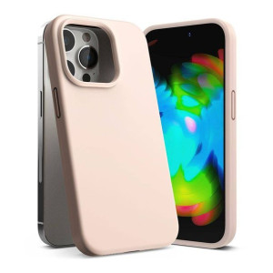 Etui IPHONE 14 PRO MAX Ringke Silicone jasny róż