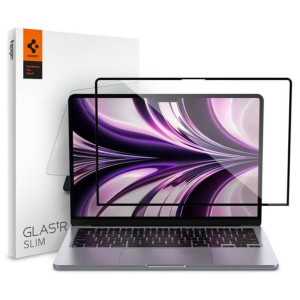 Spigen Glass FC szkło hartowane na ekran Macbook Air 13" 2022 czarne