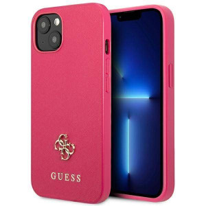 Oryginalne Etui IPHONE 13 Guess Hardcase Saffiano 4G Small Metal Logo (GUHC