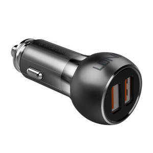 Ładowarka samochodowa LDNIO C503Q, 2x USB, QC 3.0, 36W (czarna)