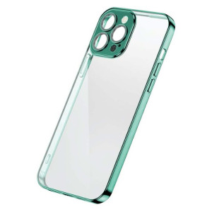 Joyroom Chery Mirror  pokrowiec z metaliczną ramką zielony do iPhone13