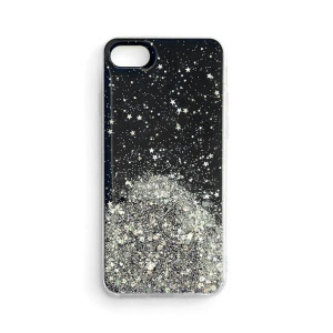 Star Glitter etui  do iPhone13 Pro Max błyszcząca brokatowa obudowa czarny