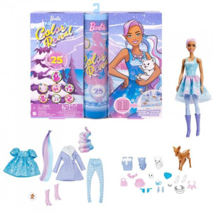 Barbie HJD60 Color Reveal kalendarz adwentowy