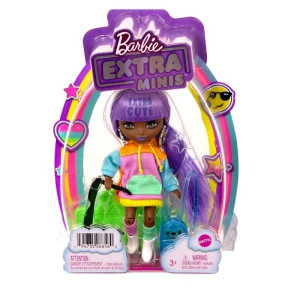 Barbie HJK66 Extra mała lalka kolorowa bluza