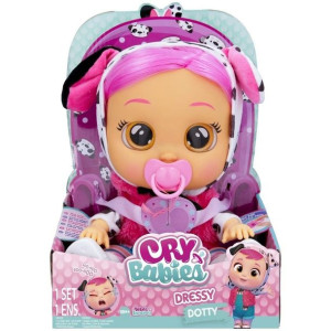 Tm 081451 Cry Babies Dressy Dotty Lalka