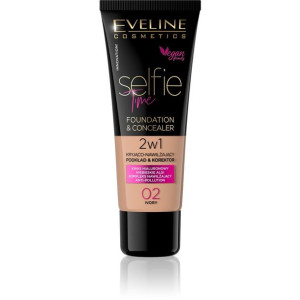 Selfie Time Foundation & Concealer kryjąco-nawilżający pokład i korektor 02